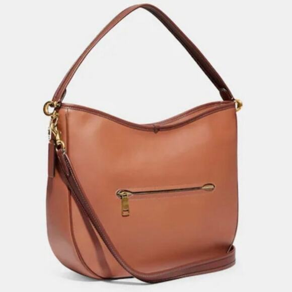 Coach Soft Tabby Hobo Bag Colorblock Brass/Canyon Rust Smooth Leather C6660 - Picture 1 of 16